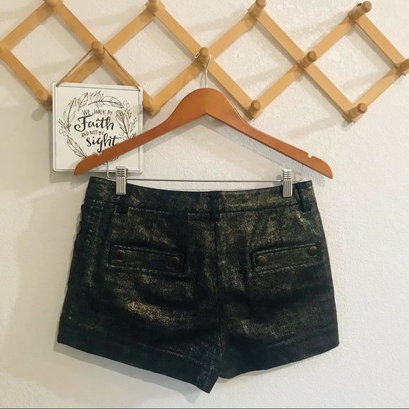 3.1 Phillip Lim A-Line Black Metallic Shorts Sz 4 - Picture 6 of 11